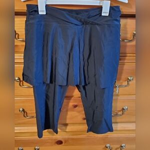 Black Skirted Swim Capris